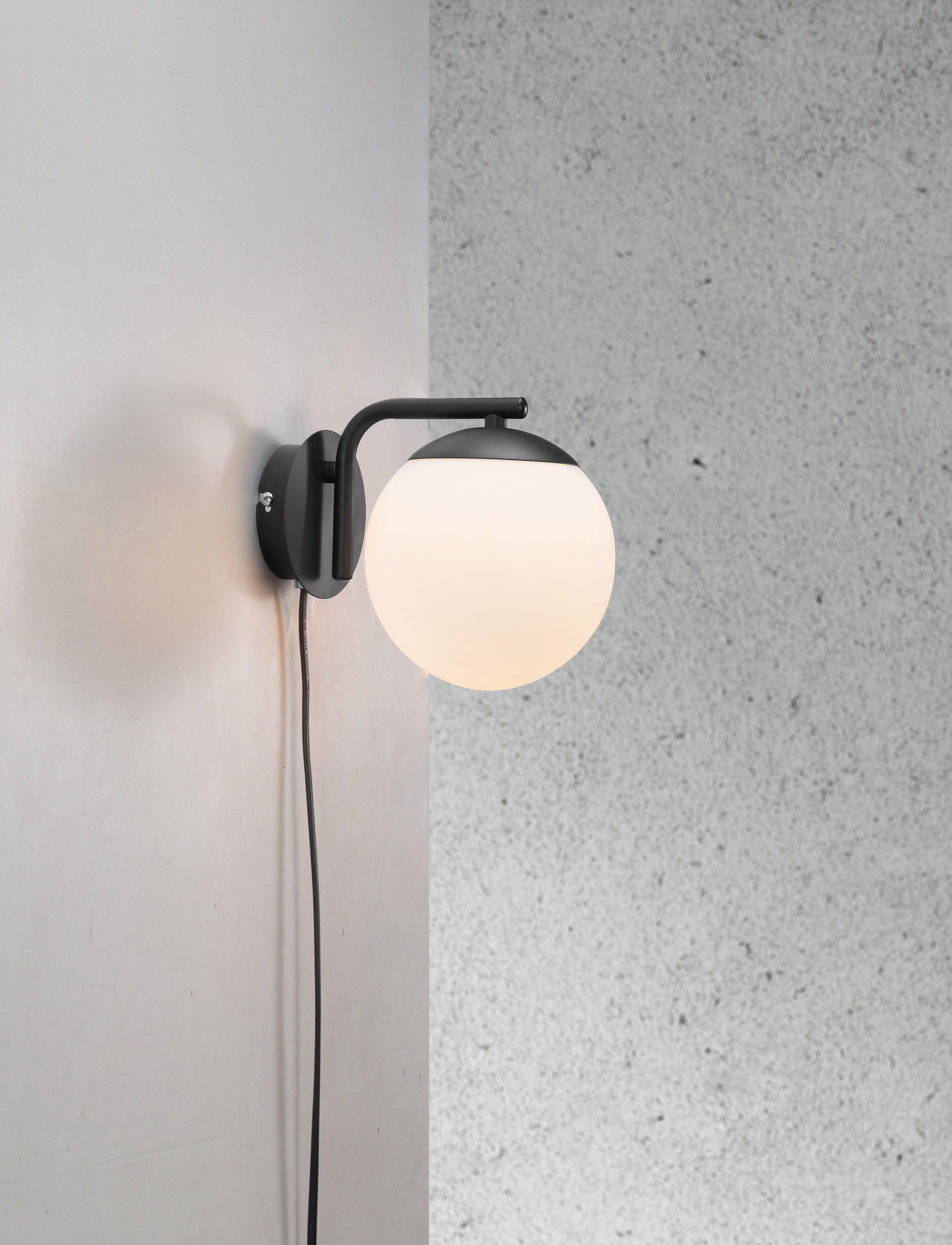 Nordlux Grant / Væg, Ø14.5X16.40 cm, Lamps, Schwarz - Wall Homeware