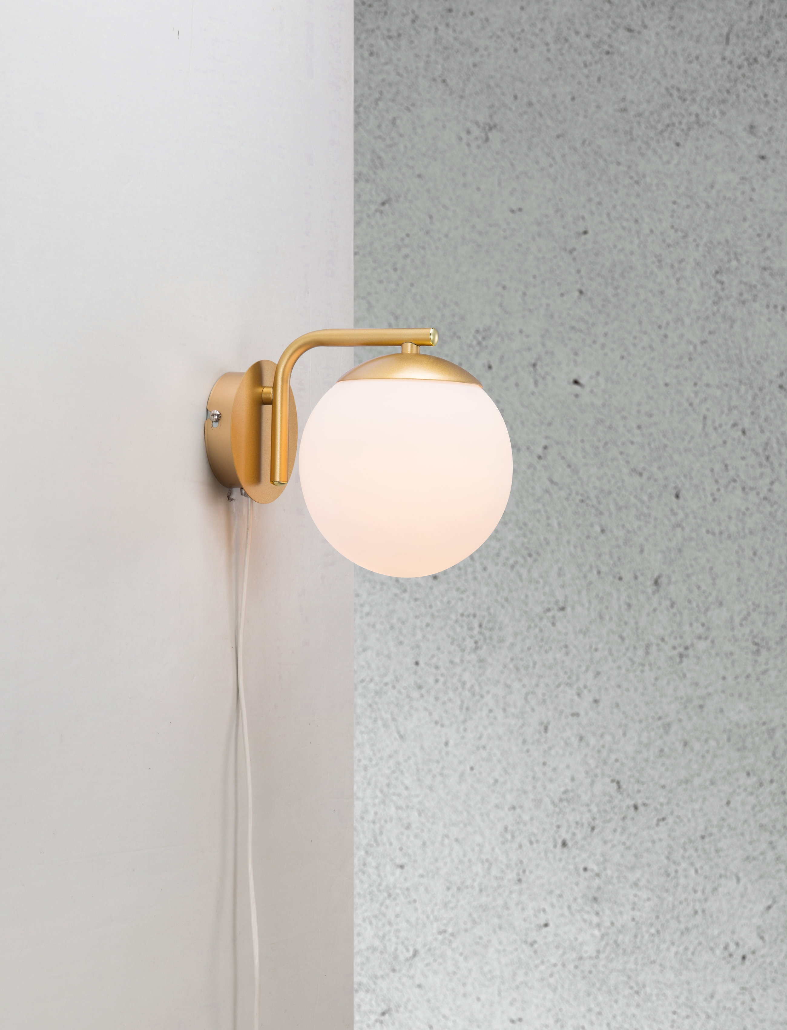 Nordlux - Grant / Wall - væglamper - brass/opal - 4