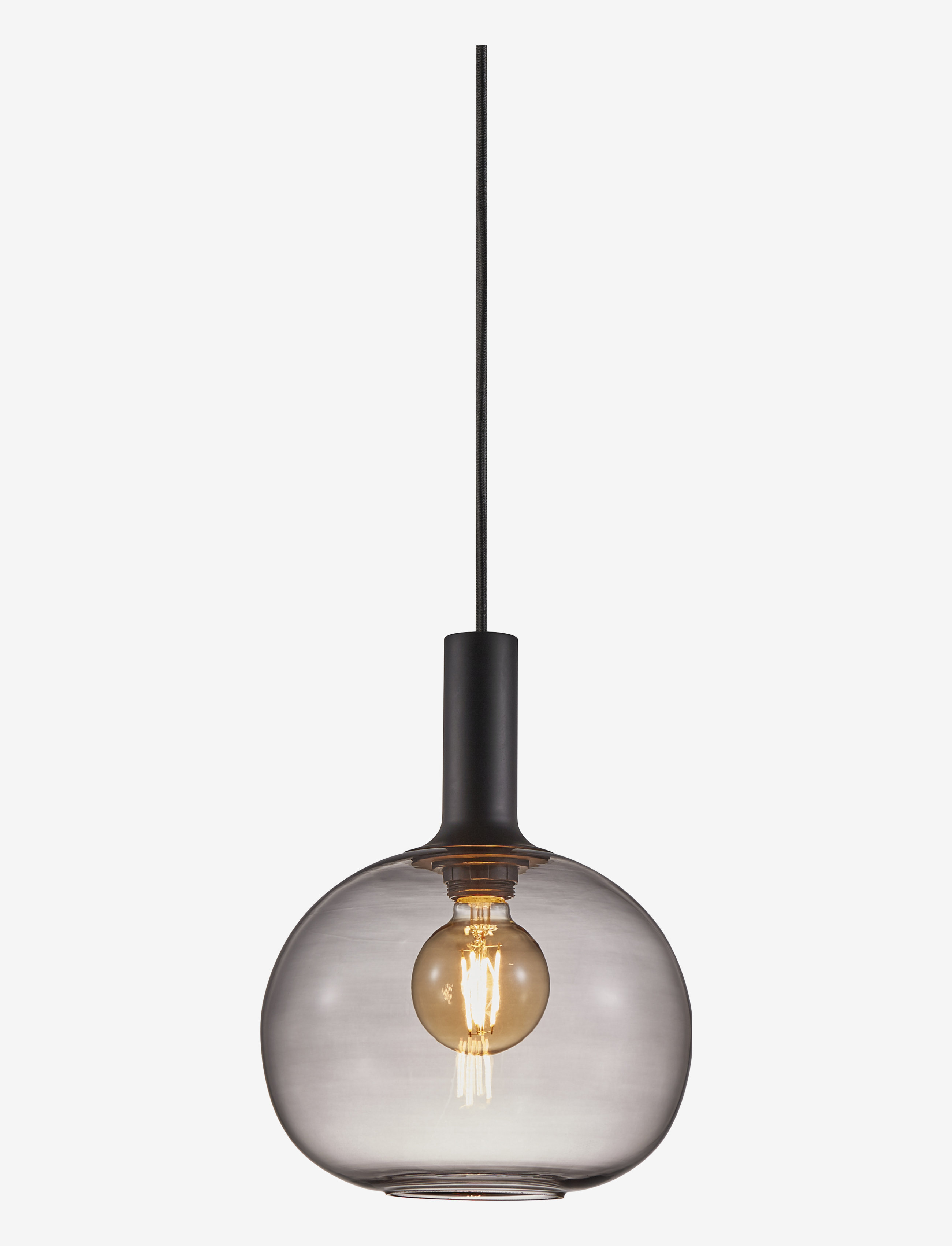 Nordlux Alton / Pendant - Beleuchtung - BLACK/SMOKE / black