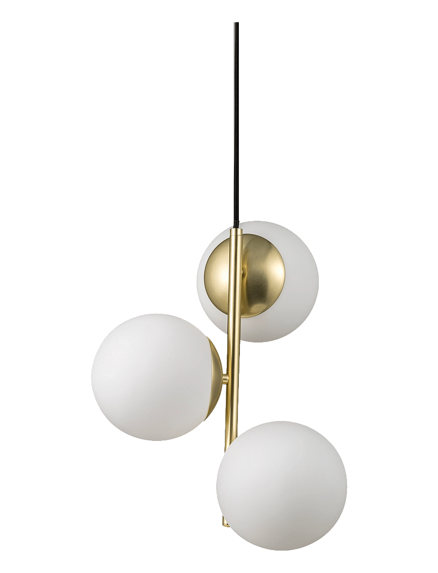 Nordlux - Lilly / Pendant - rippvalgustid - brass/opal - 1