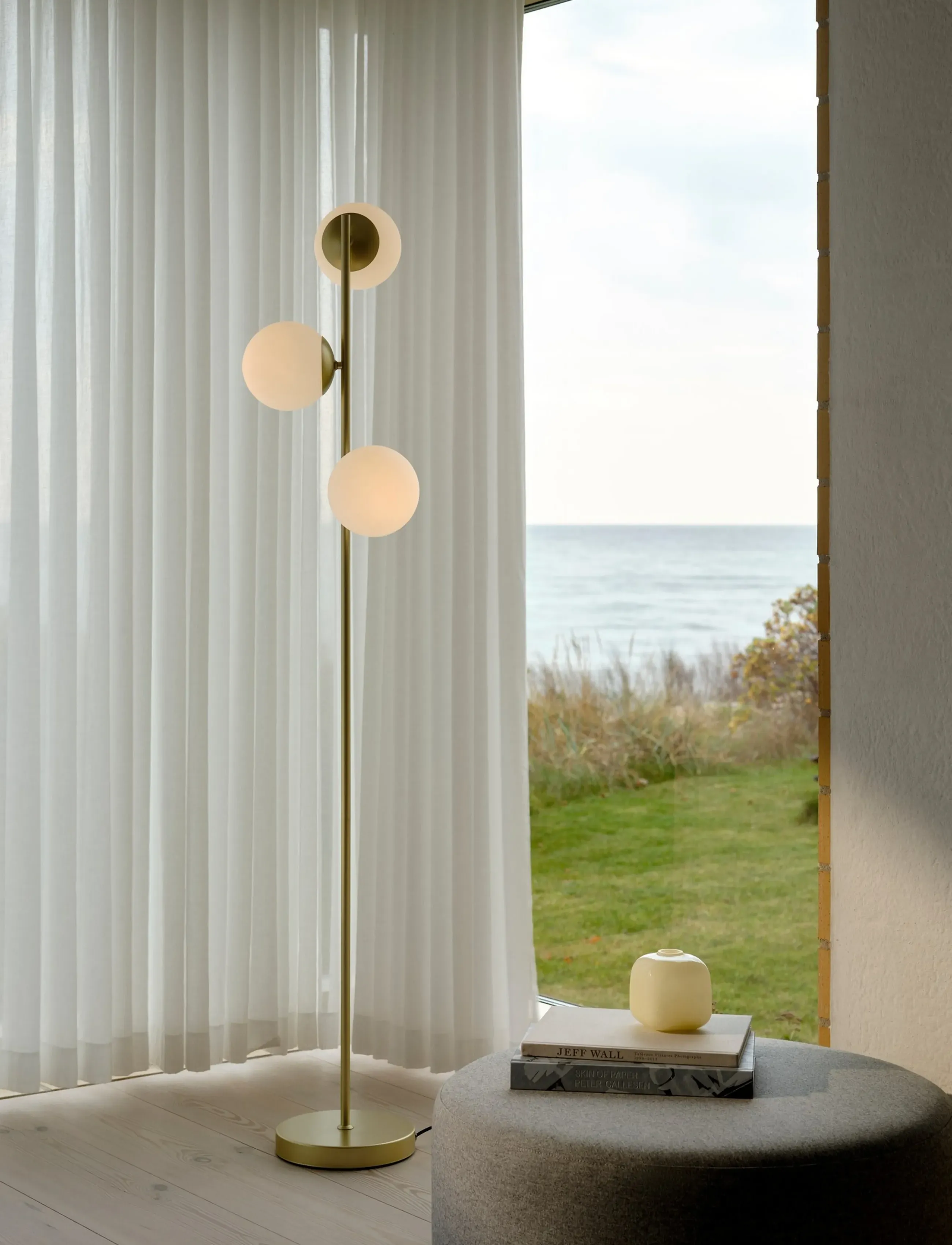 Nordlux Lilly | Gulvlampe, H158 cm, Lamps, Gold - Floor Homeware