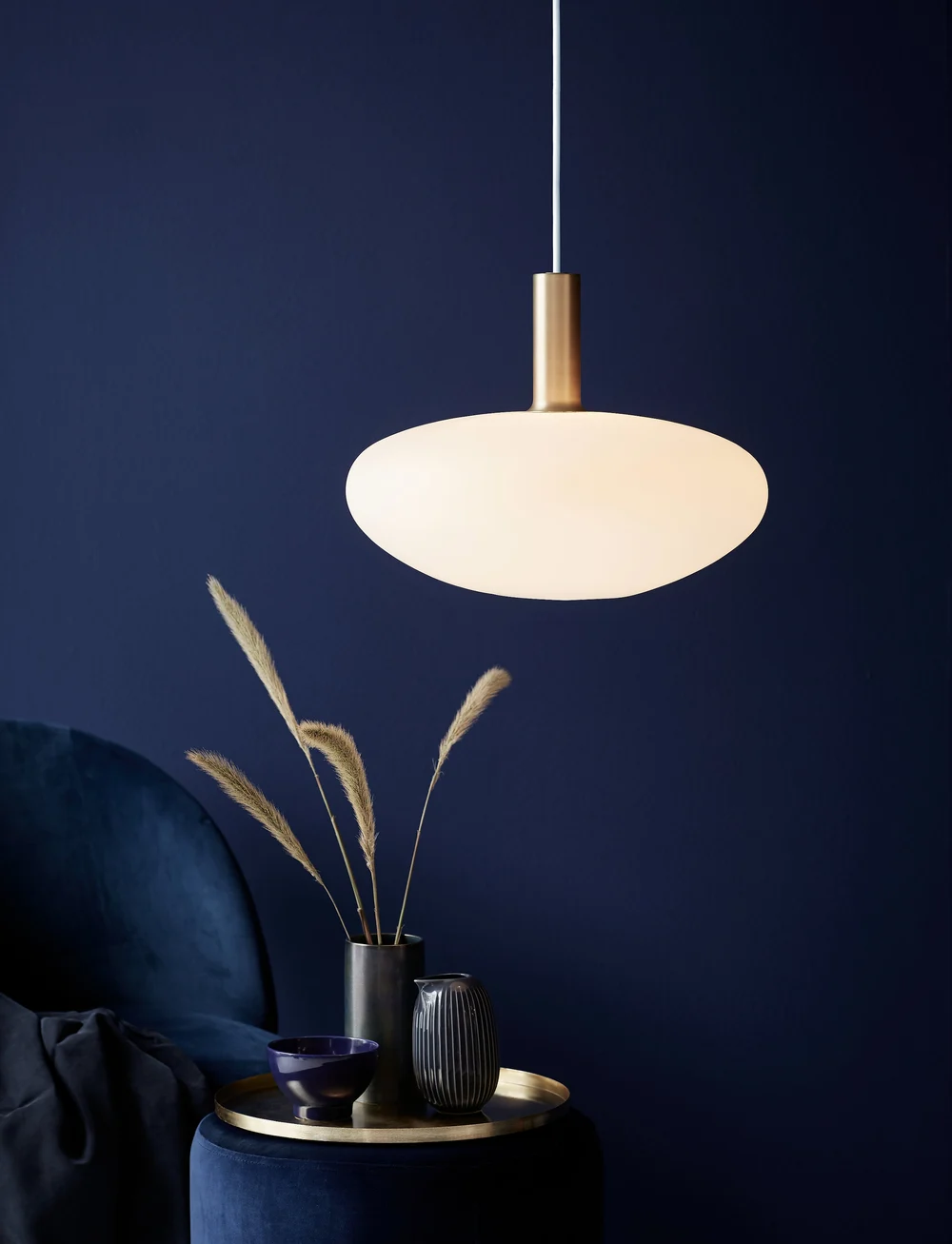 Nordlux - Alton 35 / Pendant - rippvalgustid - black/brass/opal - 5