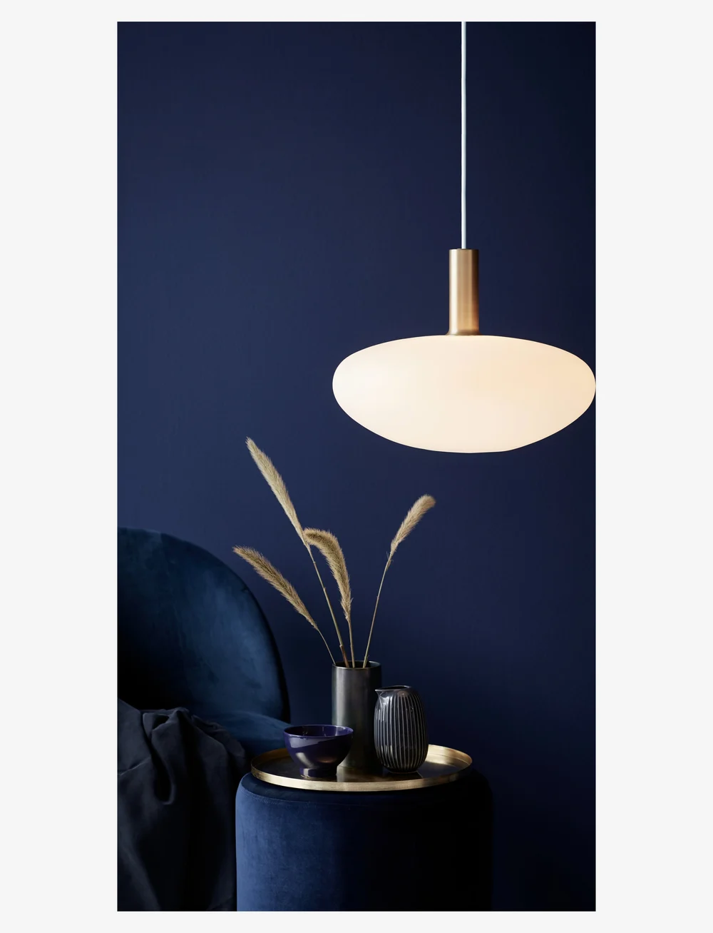 Nordlux - Alton 35 / Pendant - rippvalgustid - black/brass/opal - 3