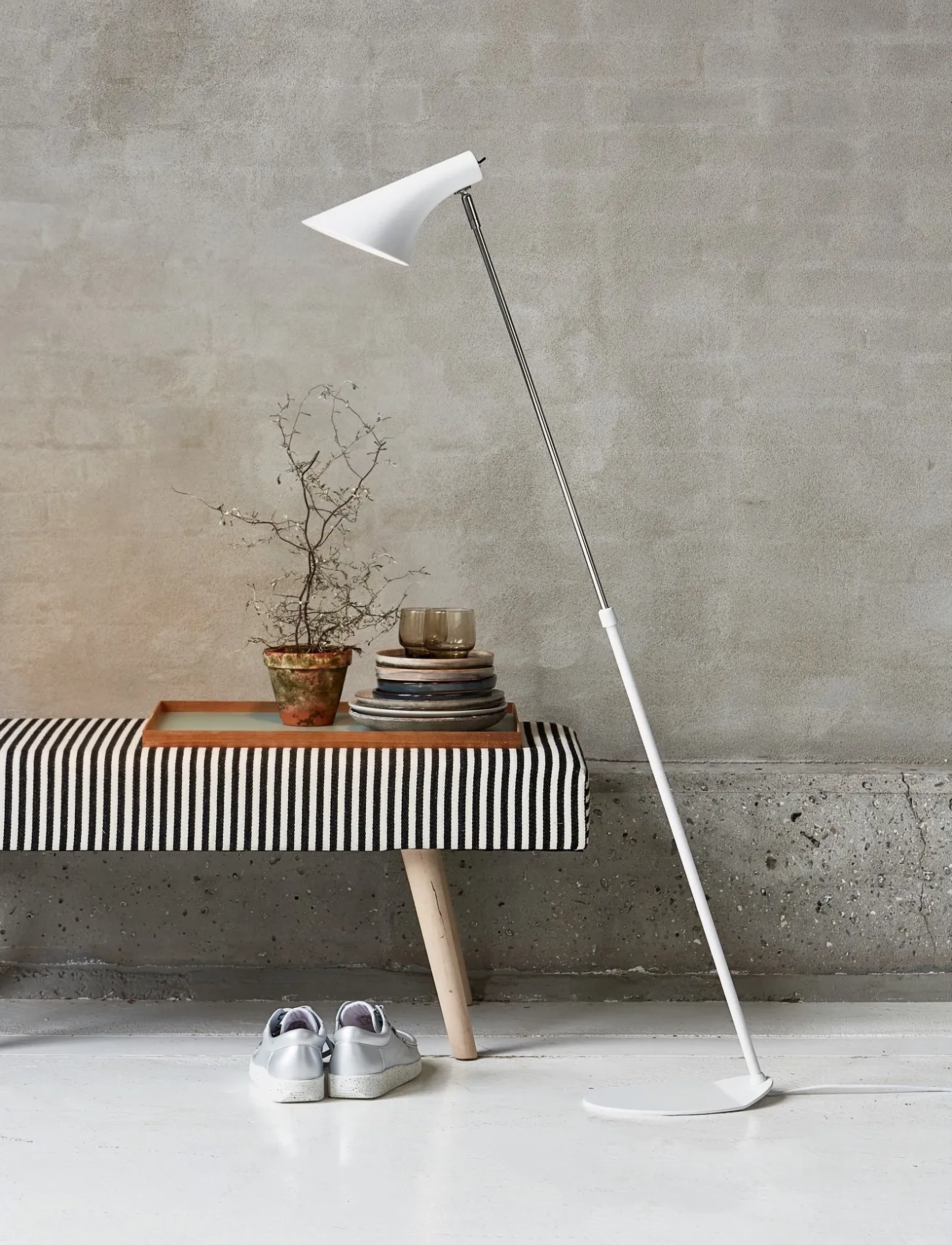 Nordlux Vanila | Gulvlampe, H129 cm, Lamps, Weiß - Floor Homeware
