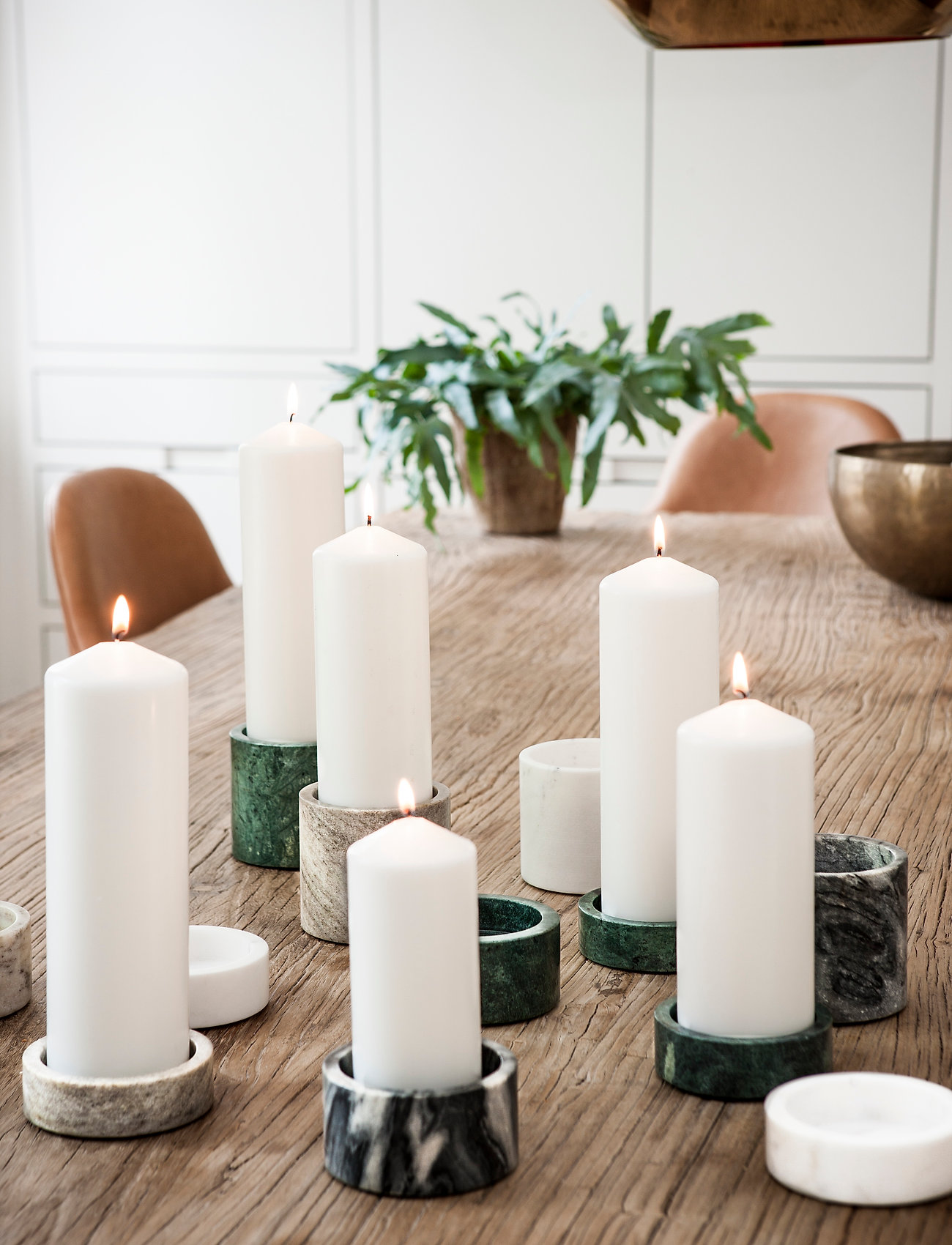 Nordstjerne - Marblelous candleholder - zemākās cenas - green - 1