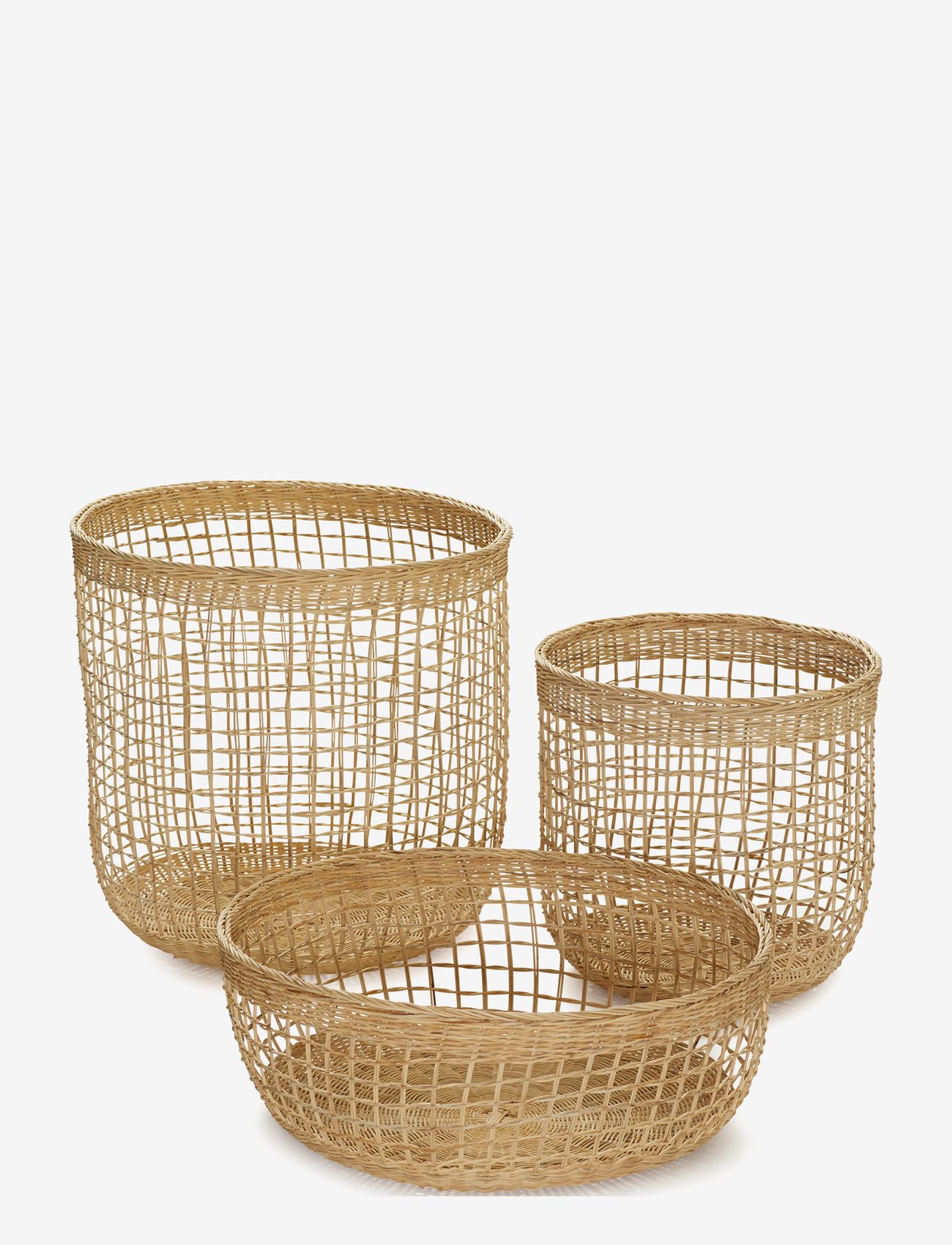 Rattan baskets - NATURAL