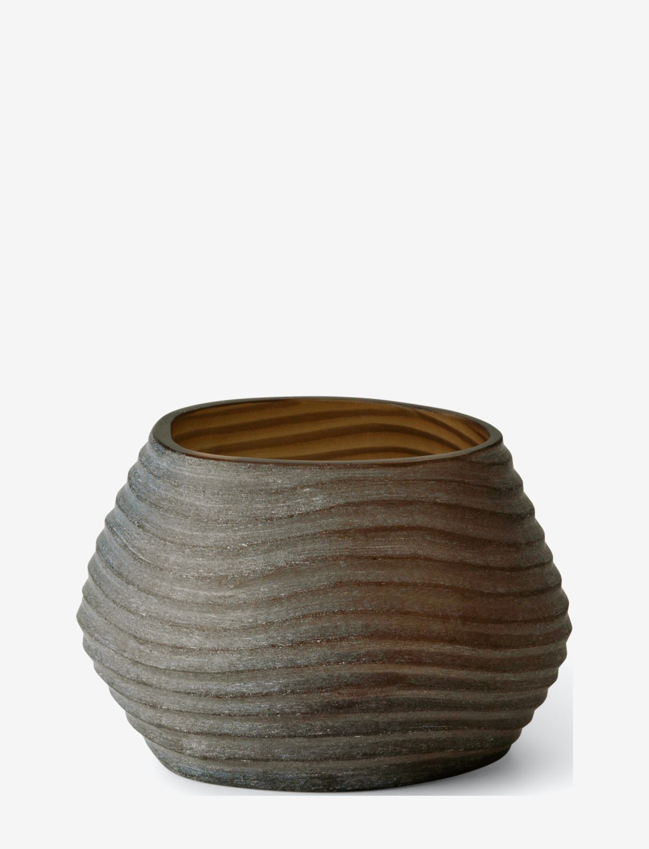 Nordstjerne - Organic candle holder - kleine vasen - smoke - 0