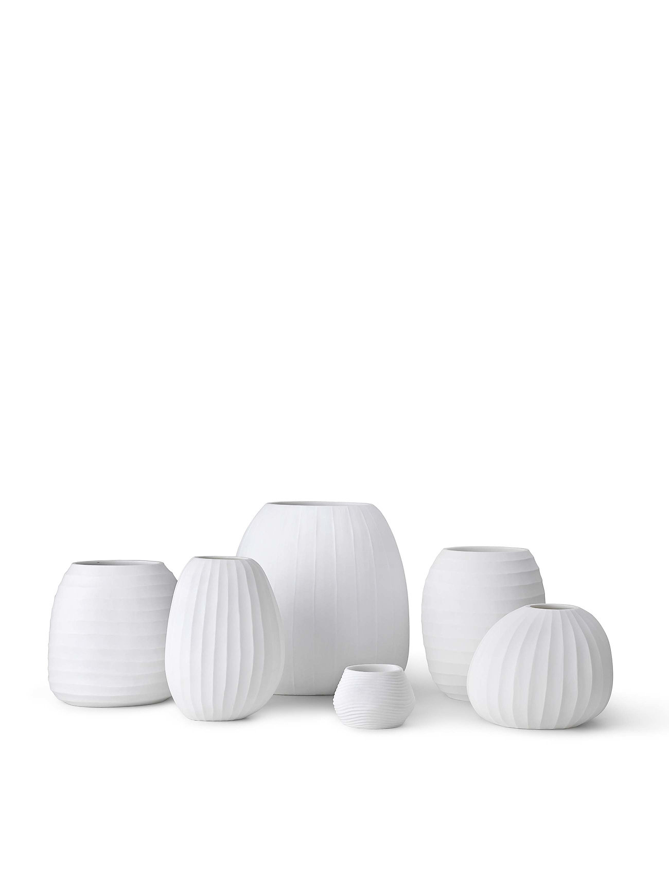 Nordstjerne - Organic candle holder - små vaser - opal white - 1