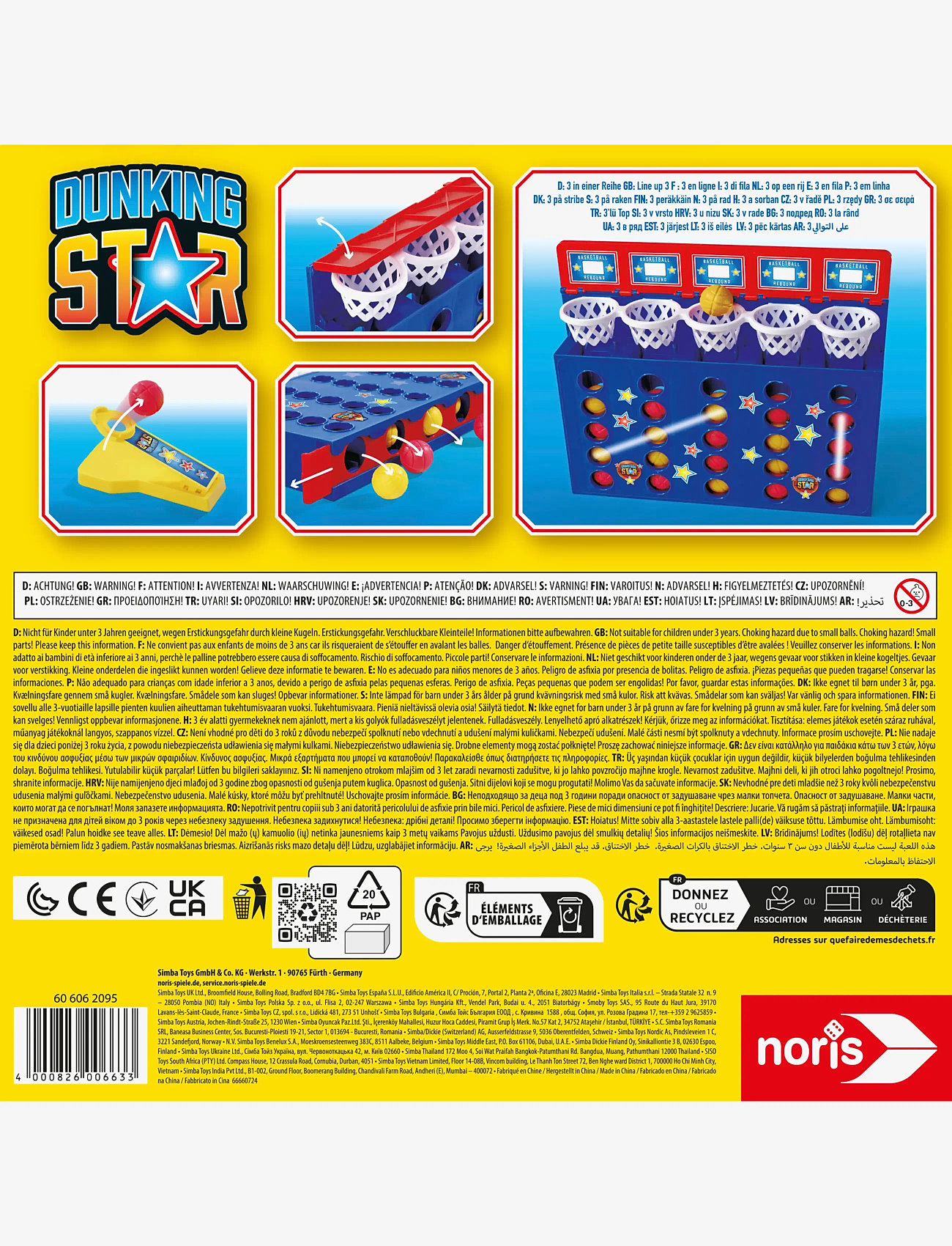 Noris - Dunking Star - active games - multicoloured - 2