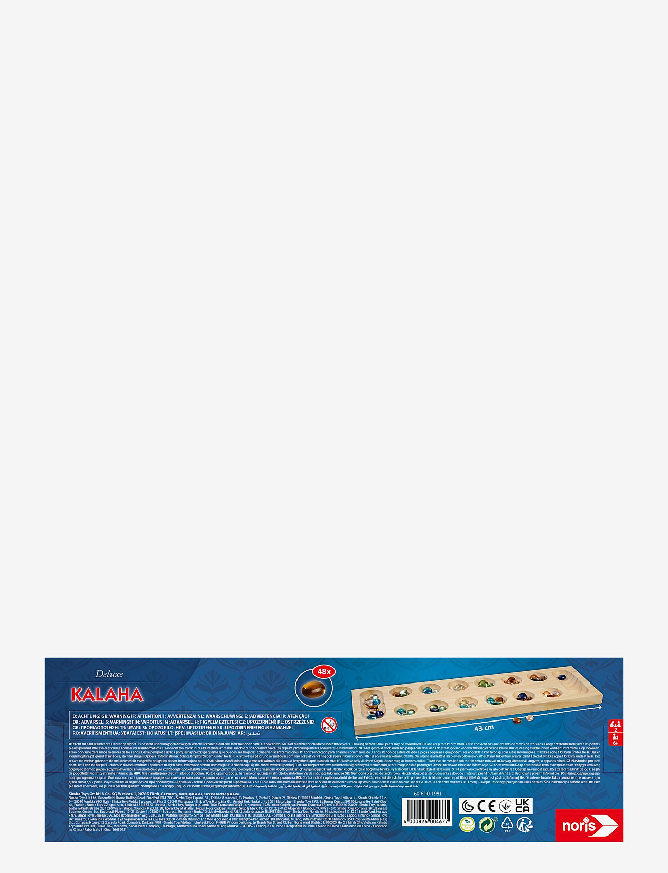 Noris - Deluxe Kalaha - brætspil - blue - 5