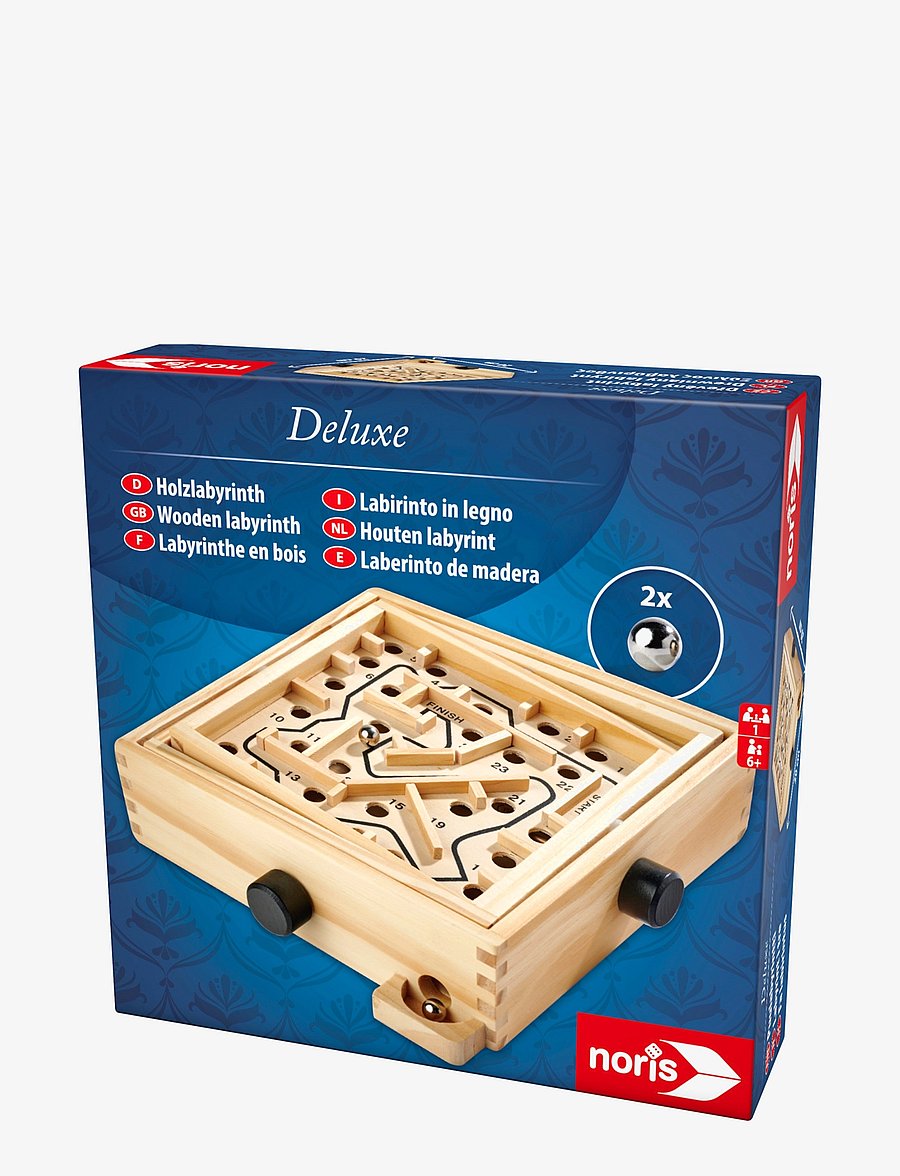 Noris - Deluxe Wooden Labyrinth - lauamängud - beige - 5