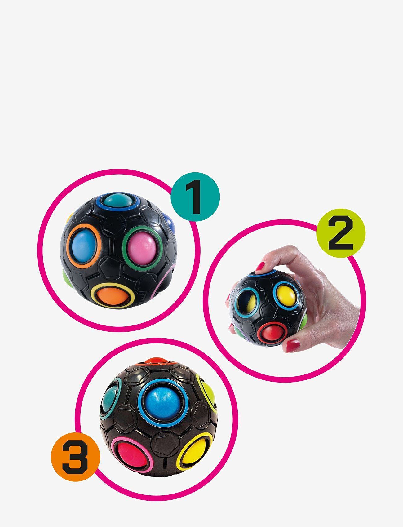 Noris - Noris Trickboll med Färgpussel - 3d pusled - multi coloured - 4