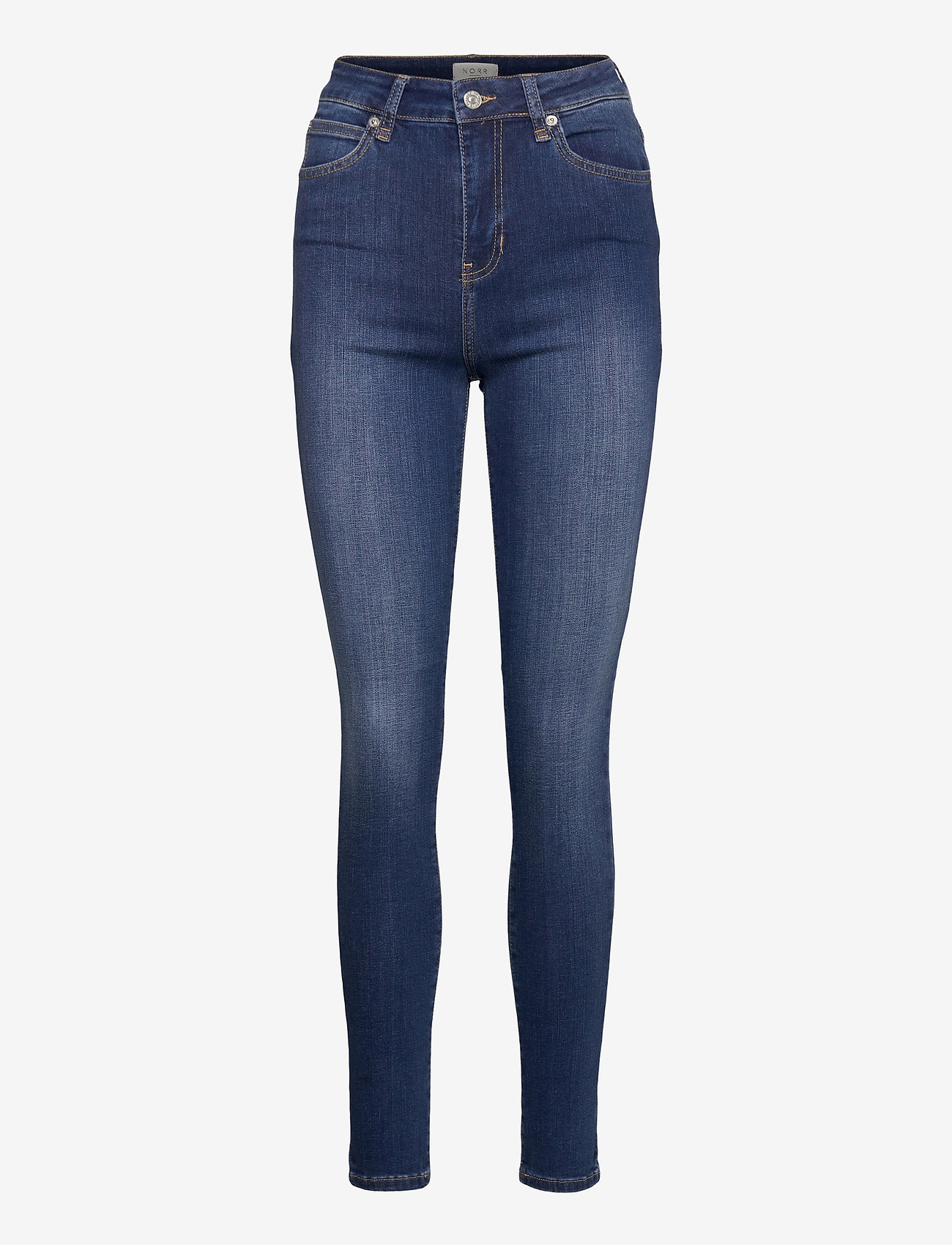 NORR - Iva high rise skinny jeans - siaurėjantys džinsai - dark blue - 0