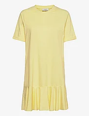 NORR - Payton dress - t-shirt-kleider - light yellow mélange - 0
