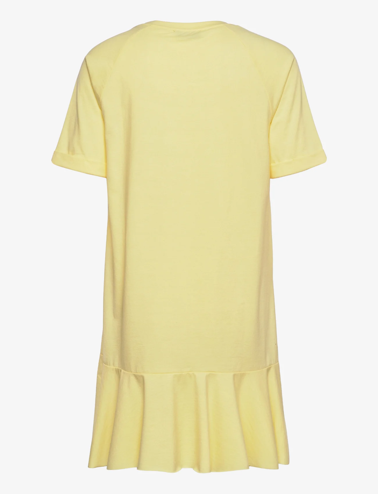 NORR - Payton dress - t-shirt dresses - light yellow mélange - 1