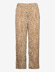 NORR - Rio pants - broeken med straight ben - brown print - 0