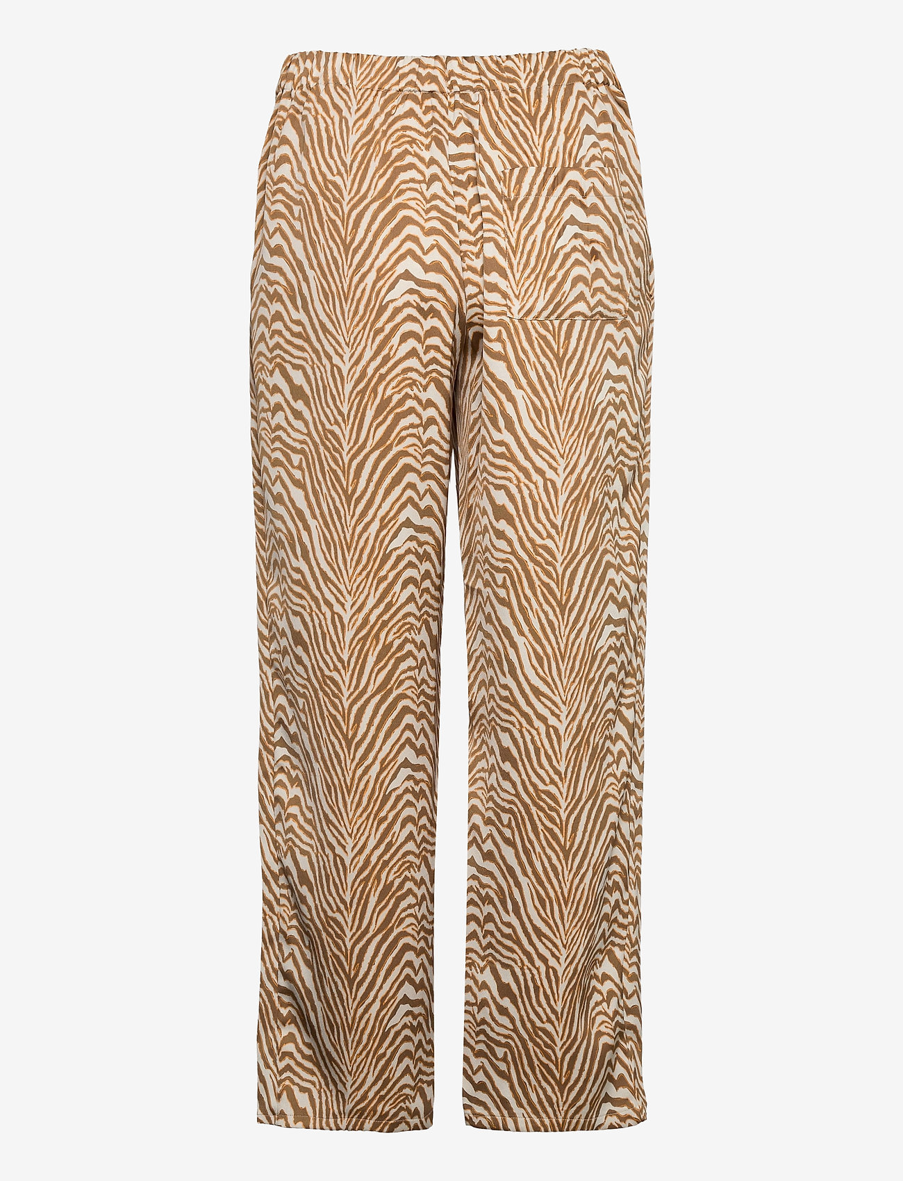 NORR - Rio pants - casual bukser - brown print - 1