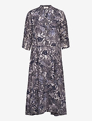 NORR - Alice dress - marškinių tipo suknelės - grey print - 0