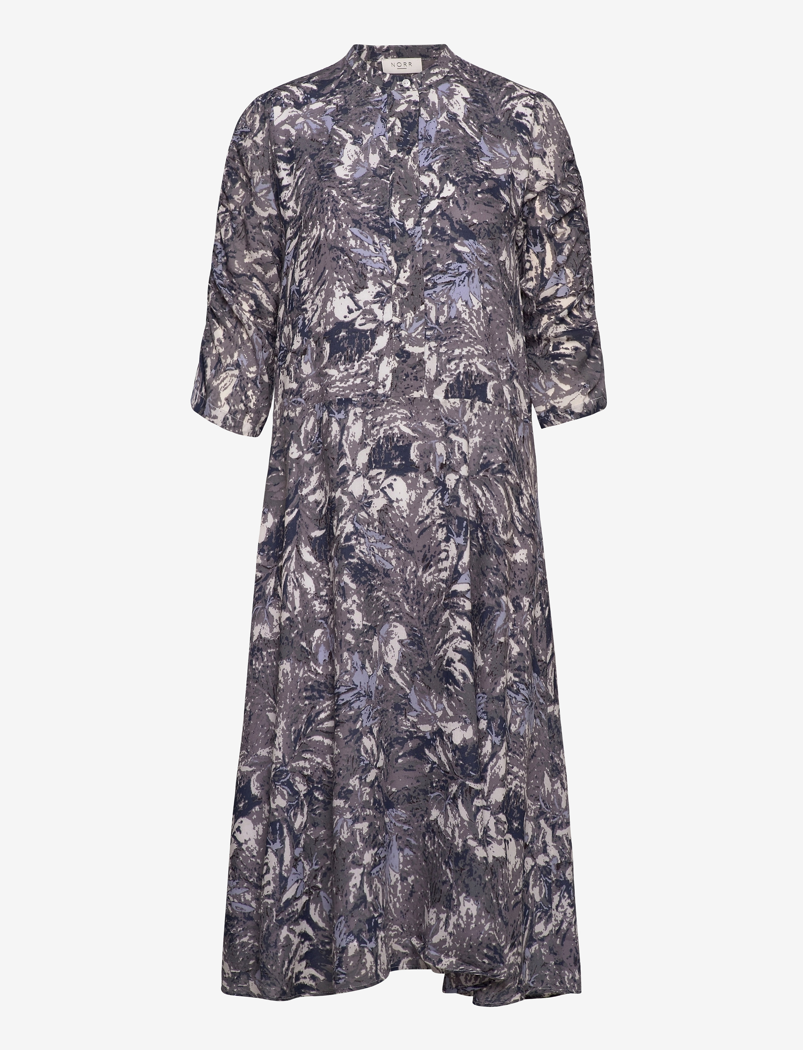 NORR - Alice dress - skjortekjoler - grey print - 0