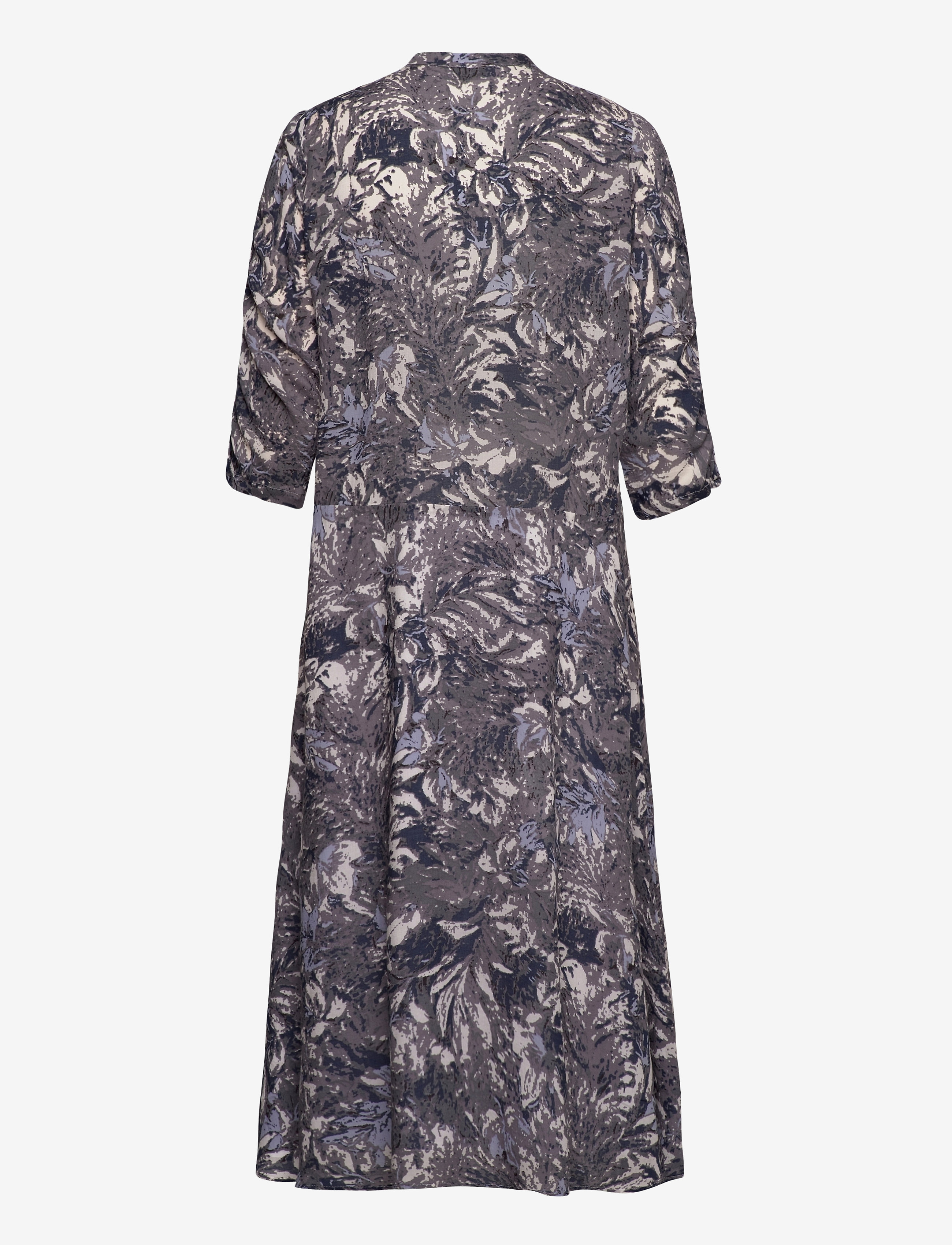 NORR - Alice dress - skjortekjoler - grey print - 1