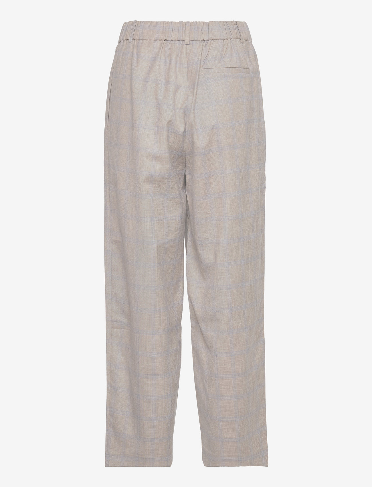 NORR - Yola pants - bukser med lige ben - beige check - 1