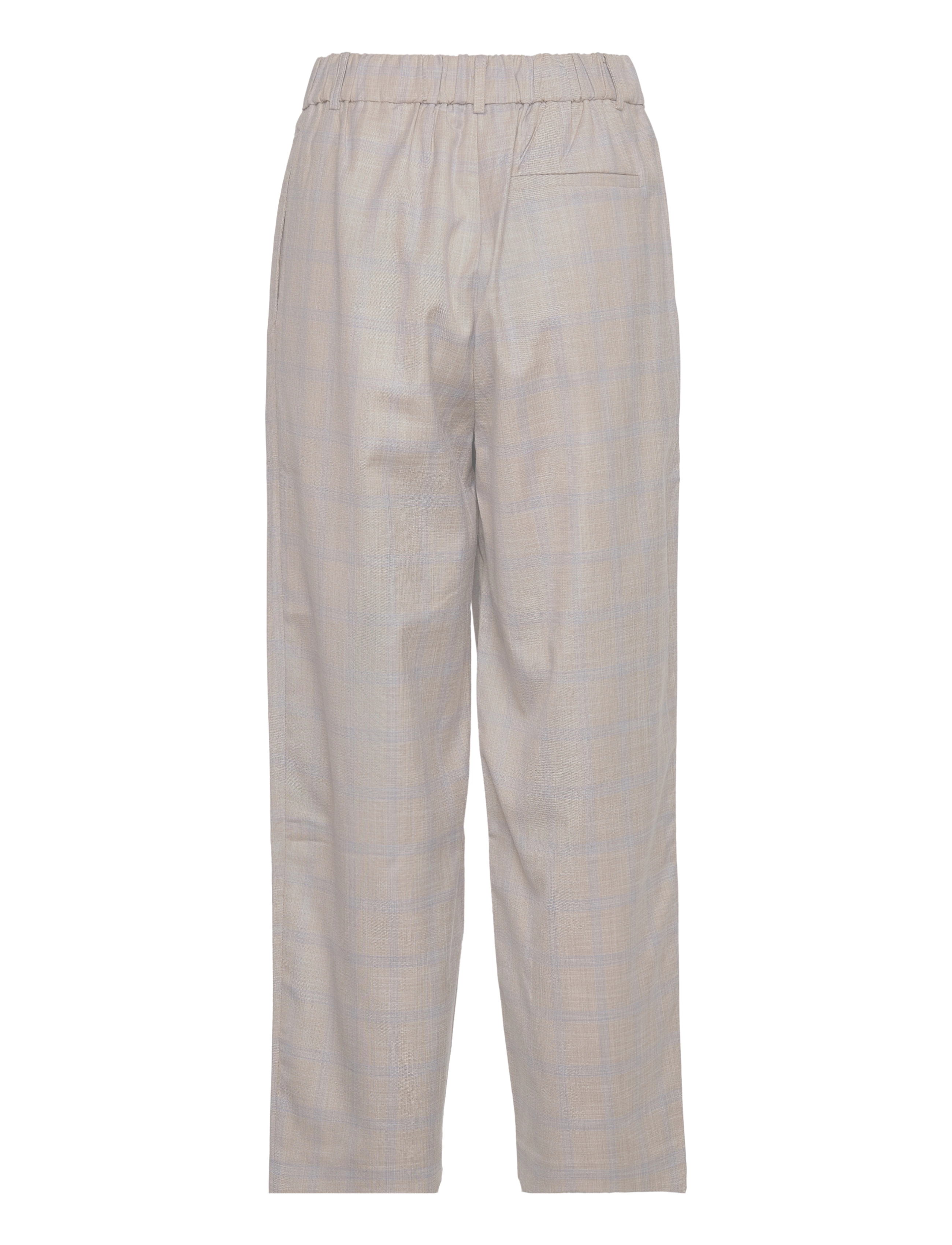 NORR - Yola pants - straight leg hosen - beige check - 1
