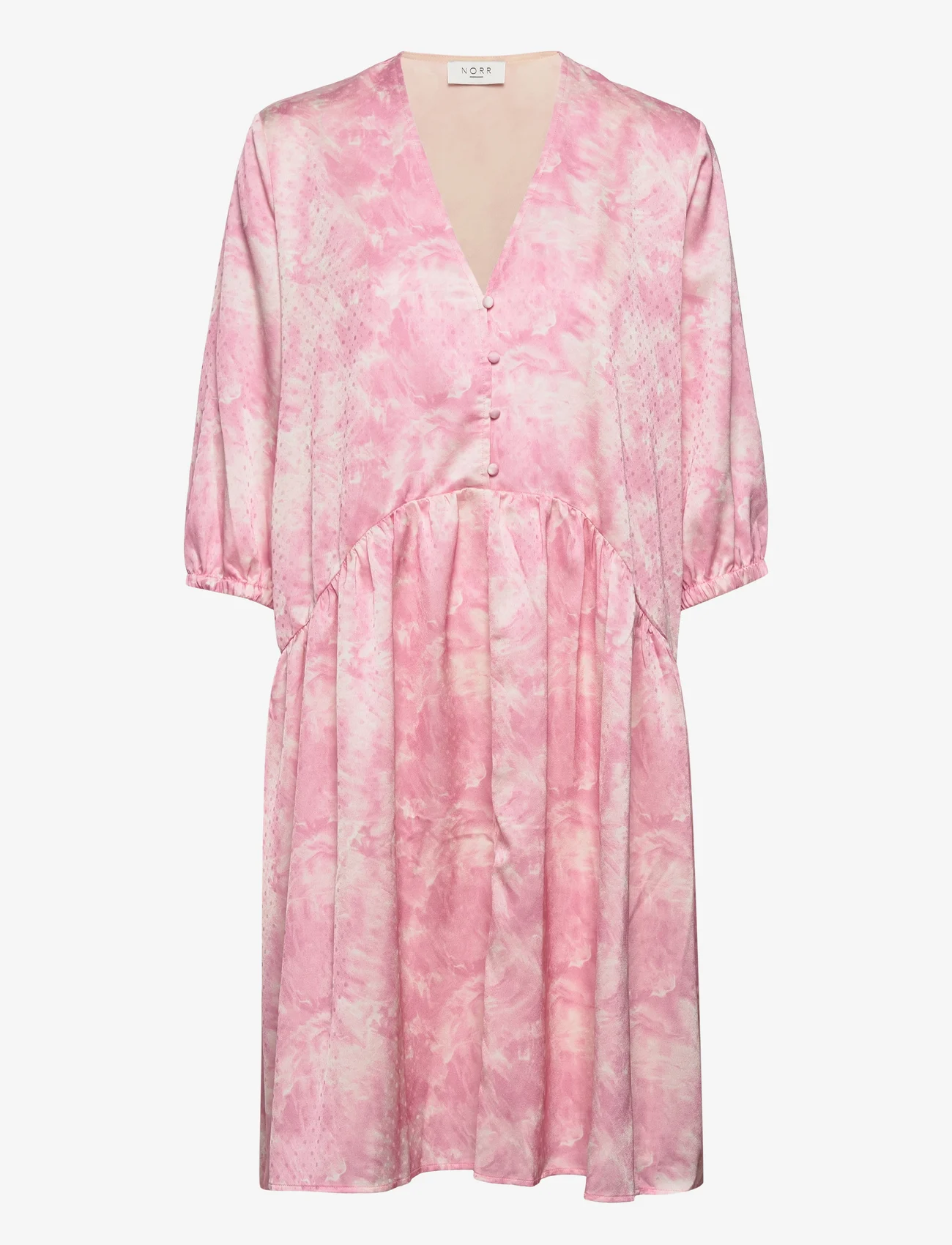 NORR - Callie LS dress - korte kjoler - pink print - 0