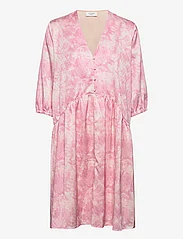 NORR - Callie LS dress - short dresses - pink print - 0