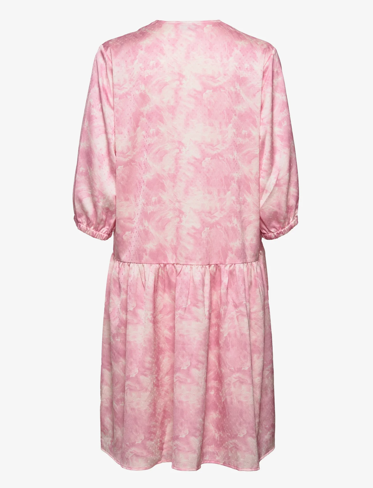 NORR - Callie LS dress - short dresses - pink print - 1