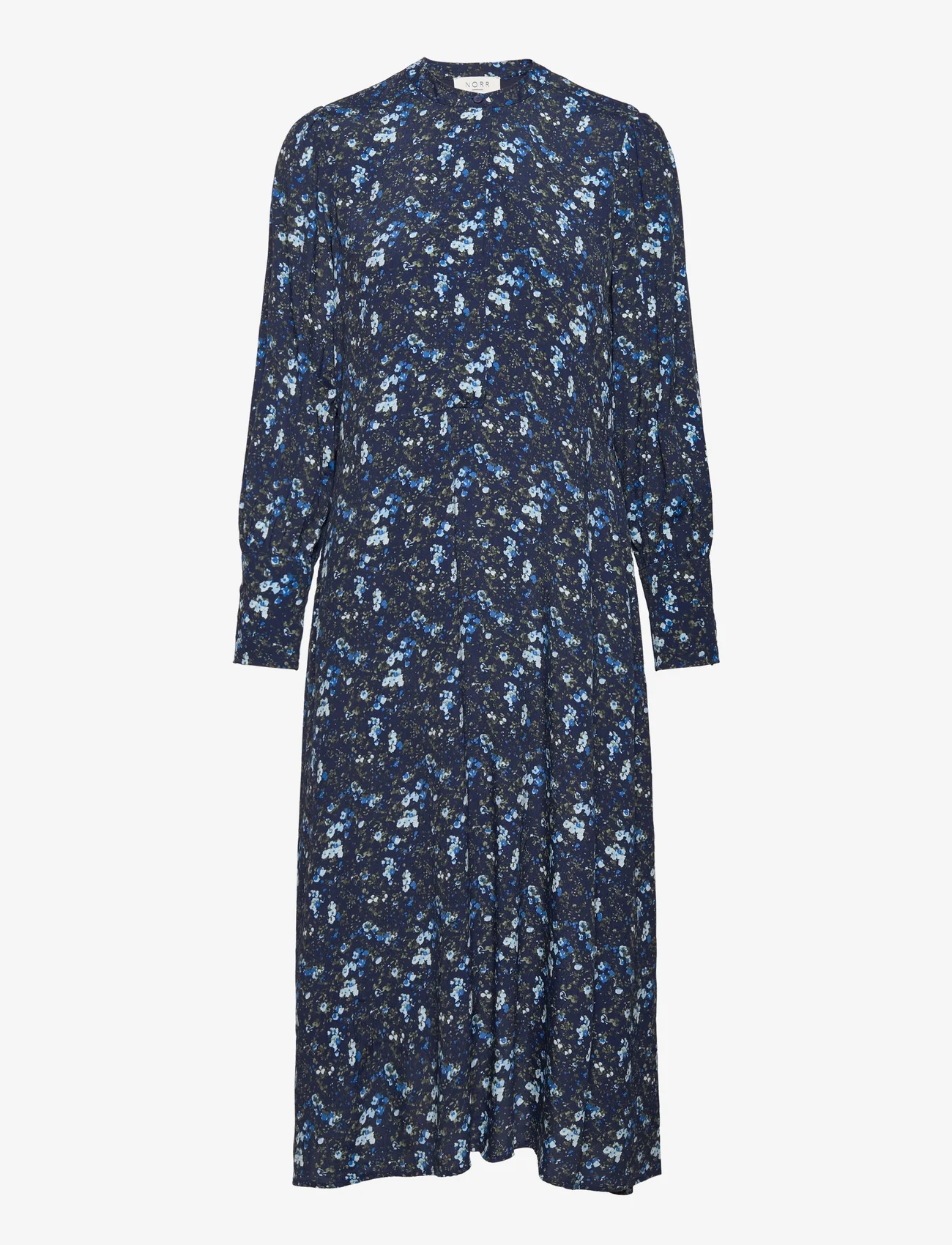NORR - Ray dress - vidutinio ilgio suknelės - blue print - 0