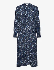 NORR - Ray dress - midi kjoler - blue print - 0