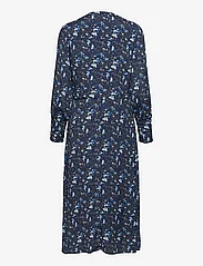 NORR - Ray dress - midi kjoler - blue print - 1