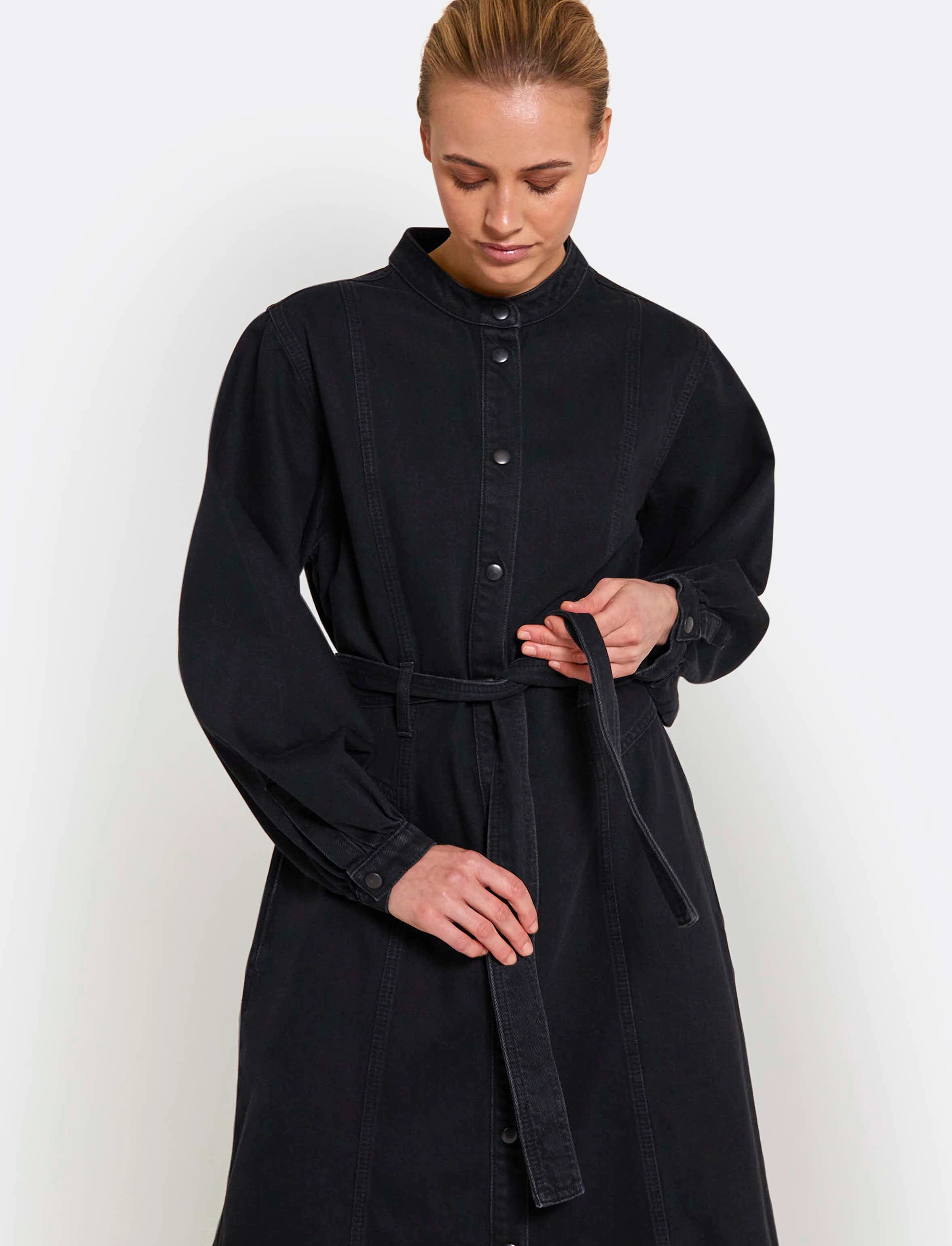 NORR - Texas denim dress - black - 4