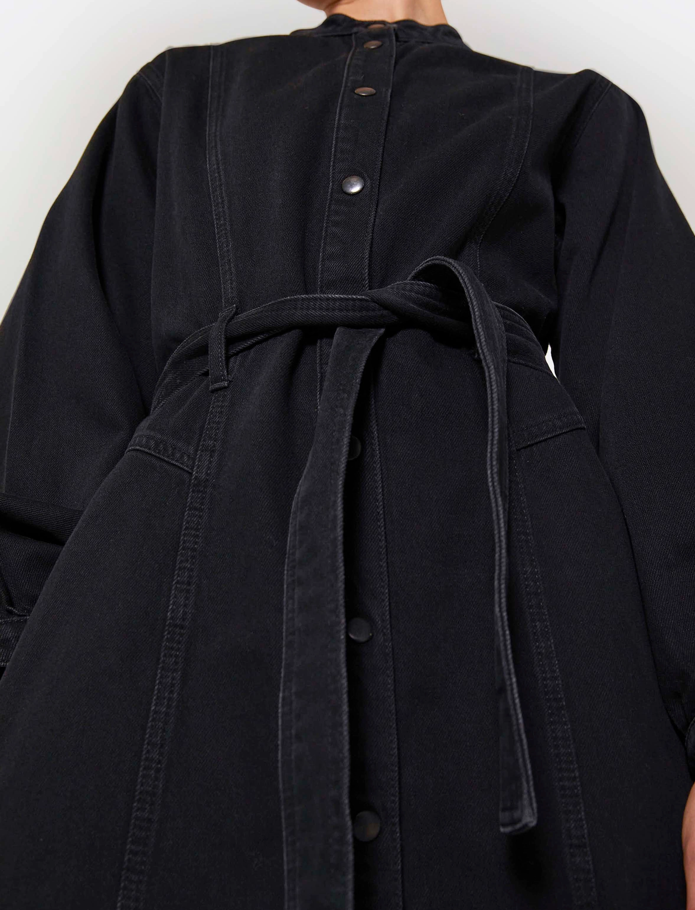 NORR - Texas denim dress - black - 5