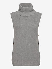 NORR - Marta button waistcoat - grey melange - 0