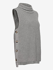 NORR - Marta button waistcoat - grey melange - 3