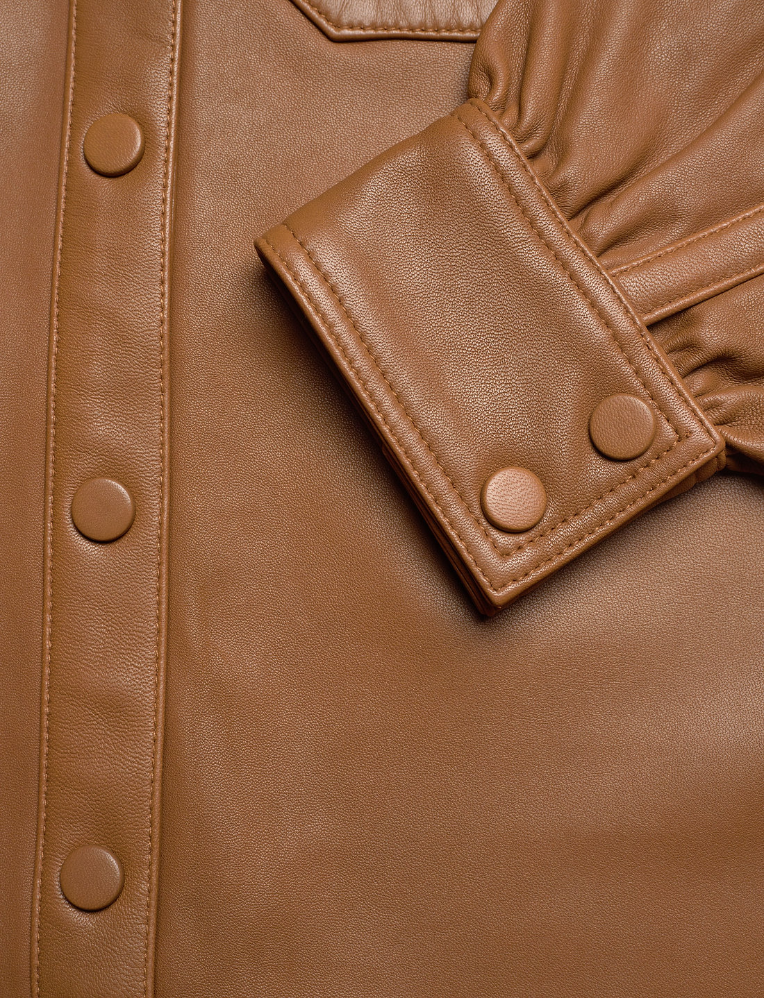 Alba Leather Shirt - Langærmede - Boozt.com