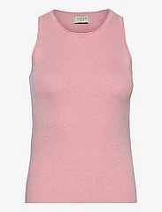 NORR - Flora knit top - strikkevester - light pink mélange - 0