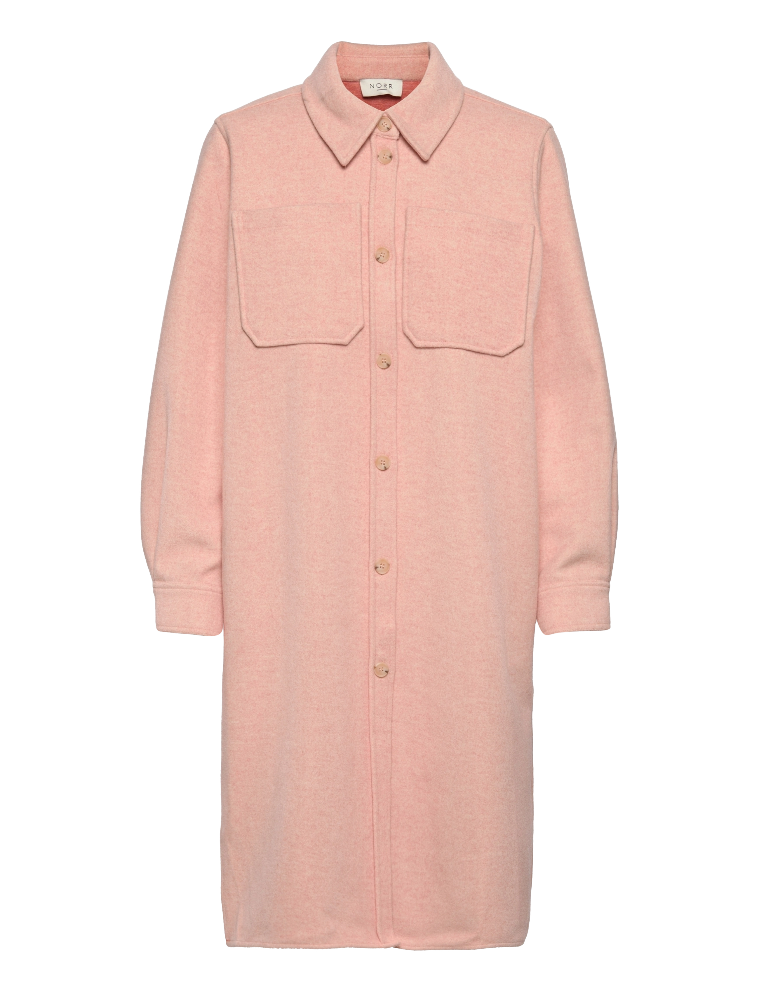 NORR Helia Long Shirt Pink - 34 - Damen