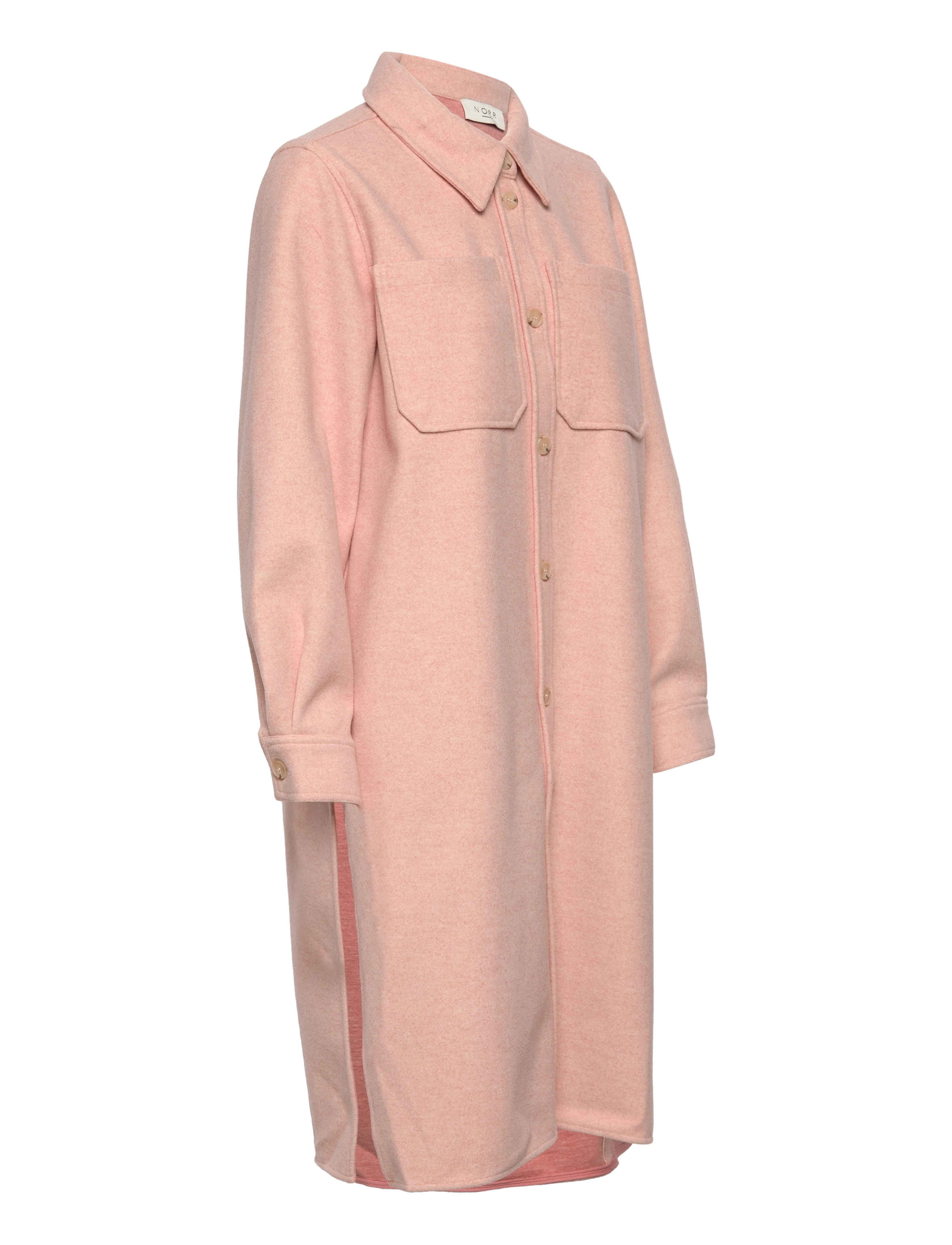 NORR - Helia long shirt - kobiety - light pink - 2