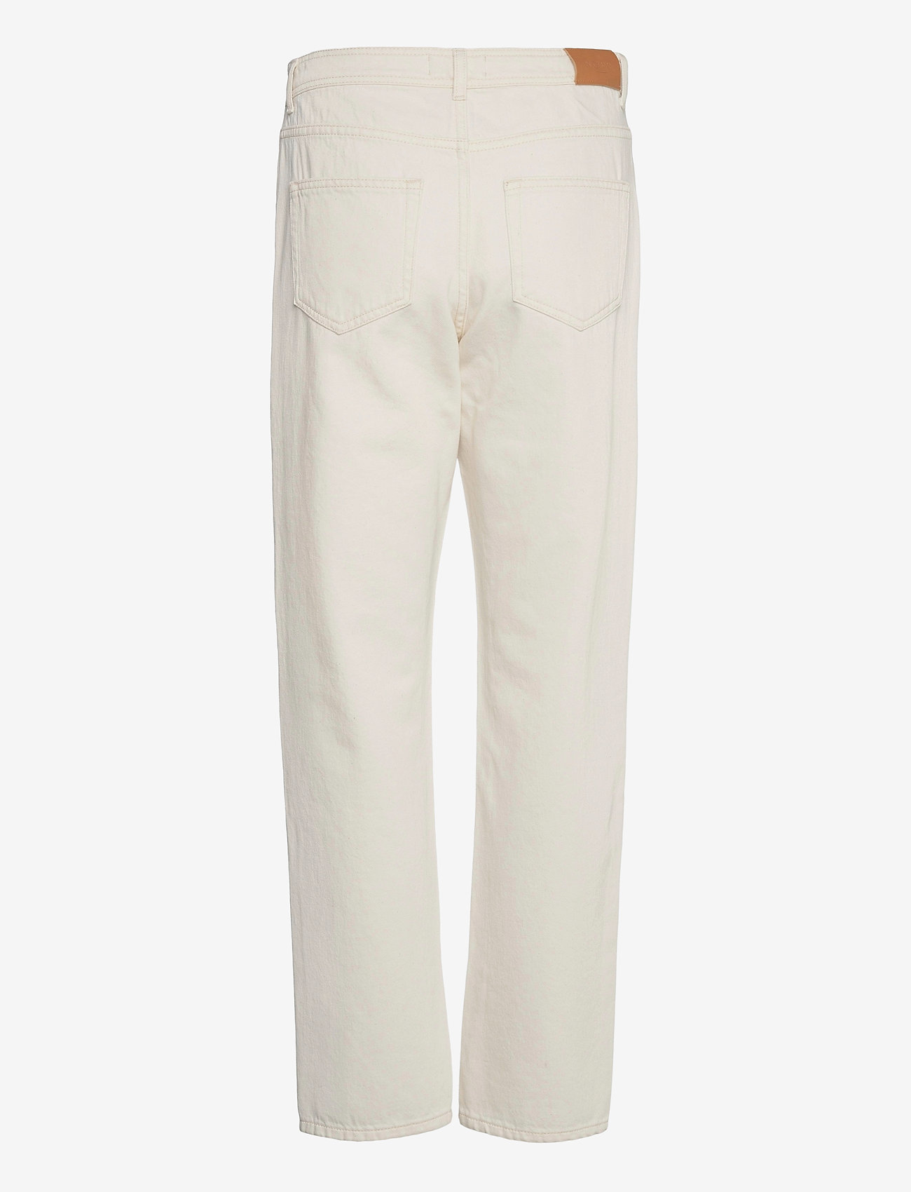 NORR - Kenzie slit jeans - tiesaus kirpimo džinsai - ecru - 1