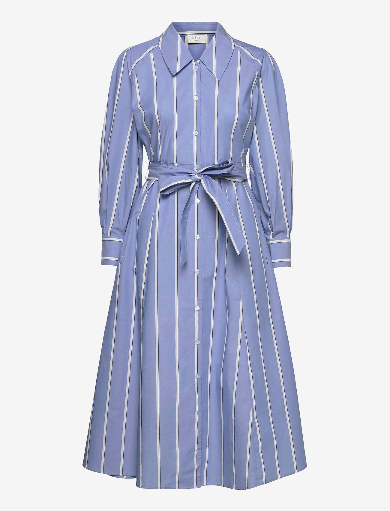 NORR - Marcy dress - skjortekjoler - blue stripe - 0