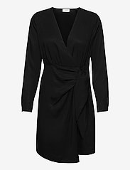 NORR - Mino dress - omslagskjoler - black - 0