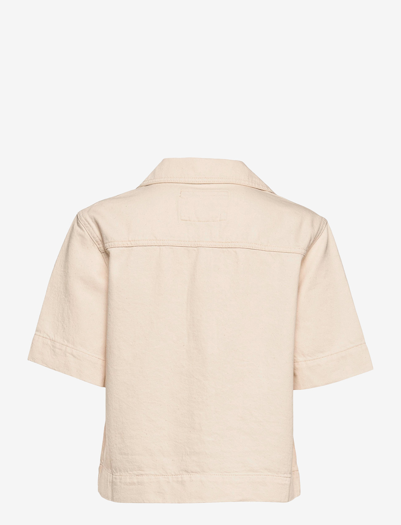NORR - Talon denim shirt - kortærmede skjorter - ecru - 1