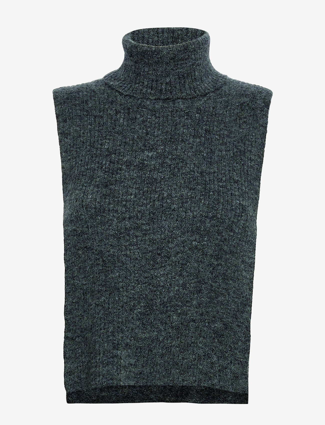 NORR - Elisha knit bib neck - dark grey - 0