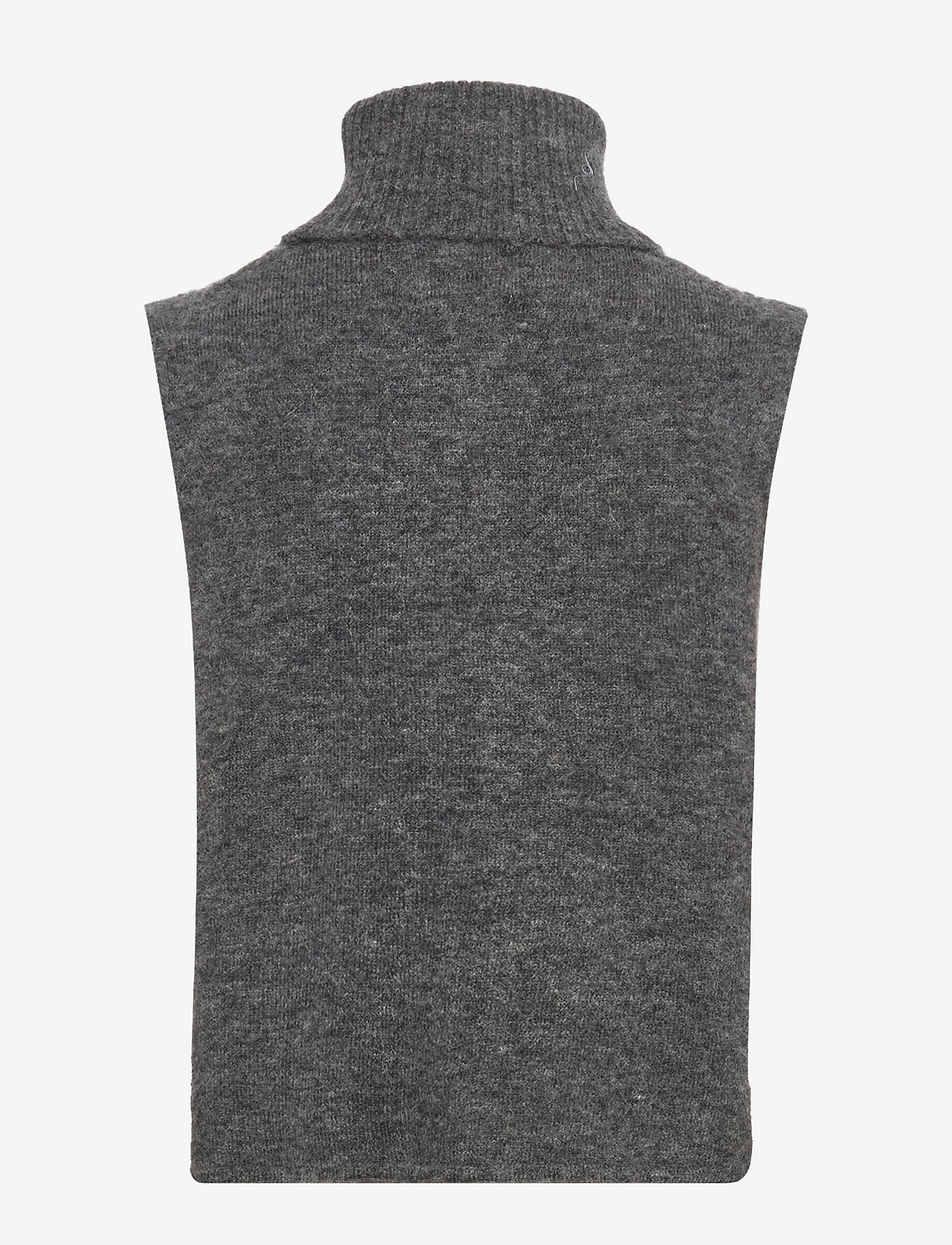 NORR - Elisha knit bib neck - dark grey - 1