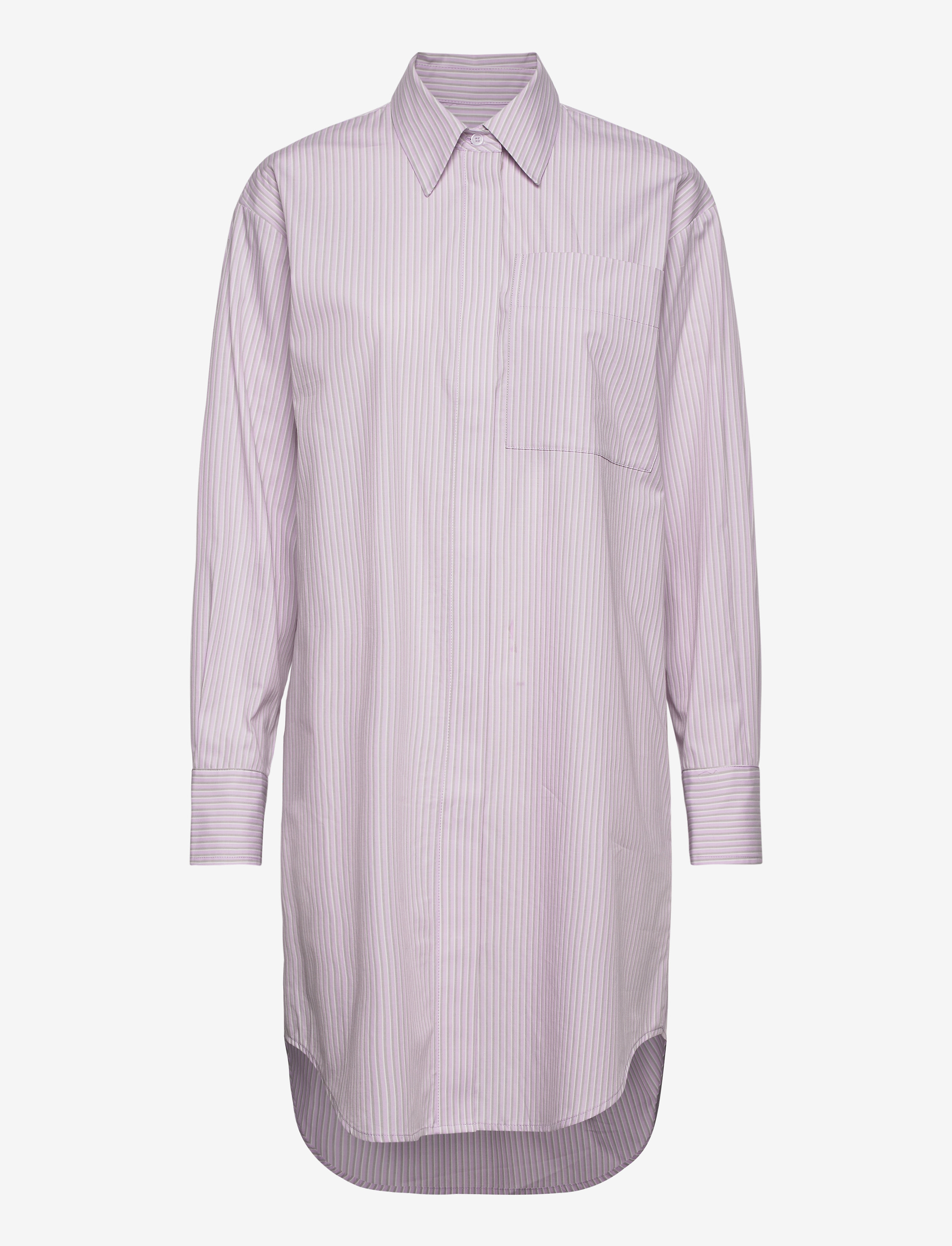 NORR James shirt dress - Klänningar - LILAC STRIPE / purple