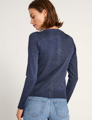 NORR - Karlina cardigan - susegamieji megztiniai - dark blue melange - 3
