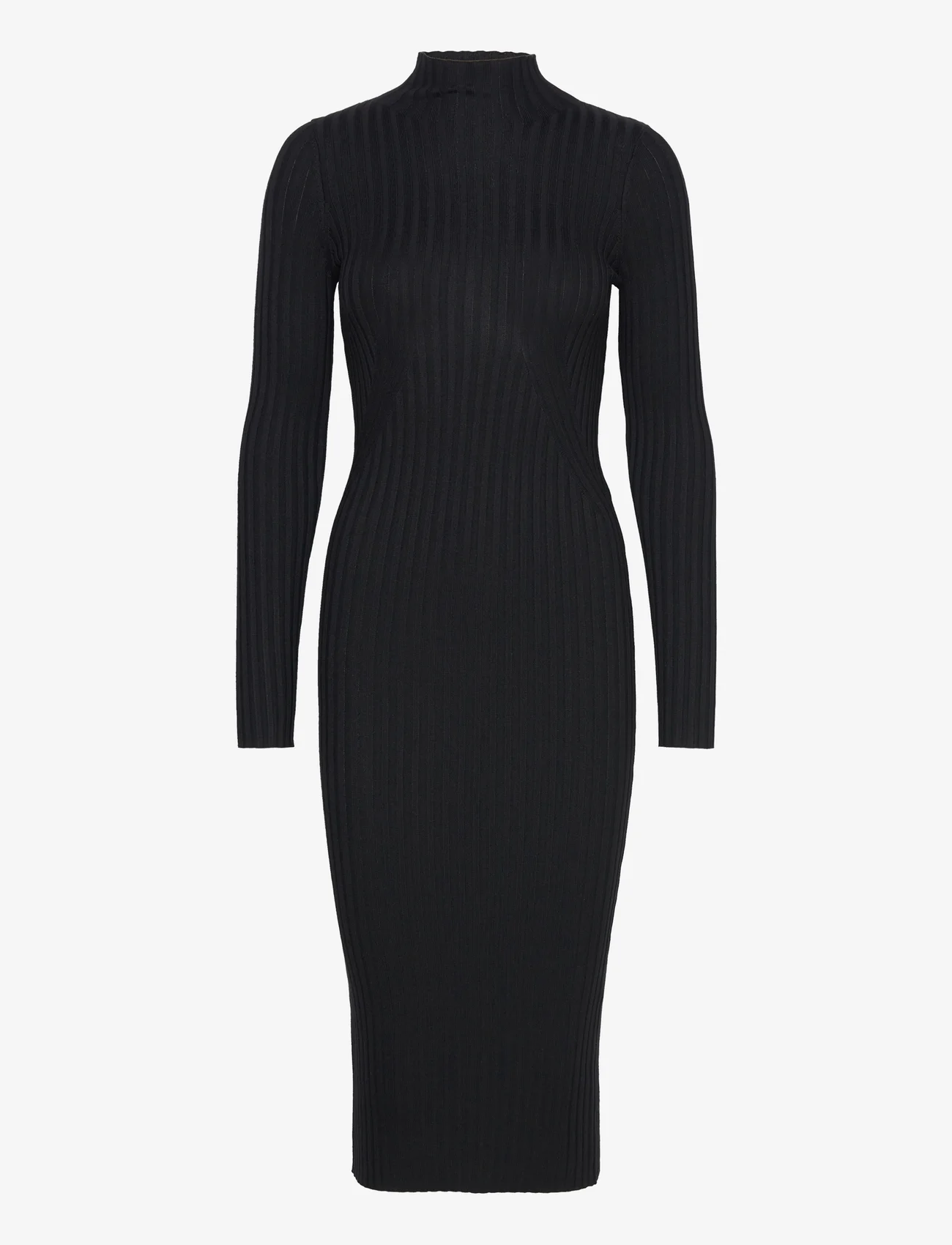 NORR - Karlina LS dress - aptemtos suknelės - black - 0