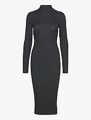 NORR - Karlina LS dress - aptemtos suknelės - dark grey melange - 0